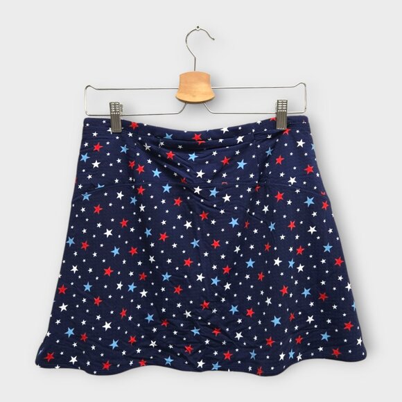 NWOT IBKUL Golf Women's Skort Star Print (Navy/White/Red) - Small - Picture 2 of 2